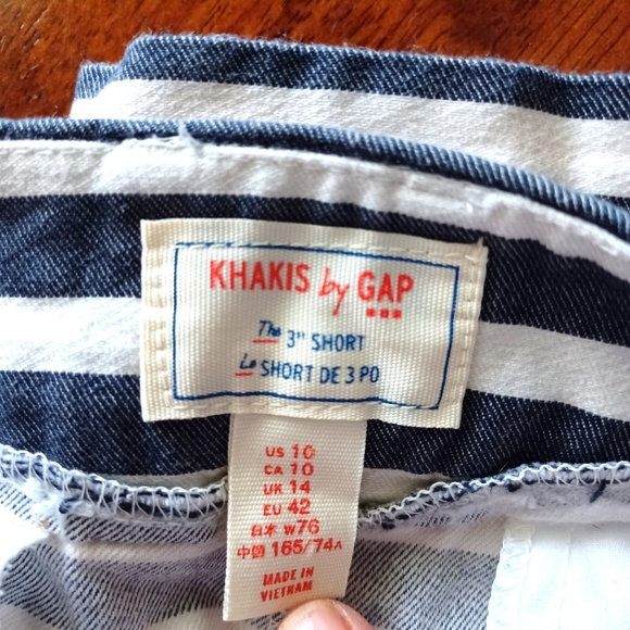 Khakis by Gap ..Size-10..Blue/White,Stipe 4 Pocket..Beachy,Summer,Casual #B-0041 - Picture 4 of 4